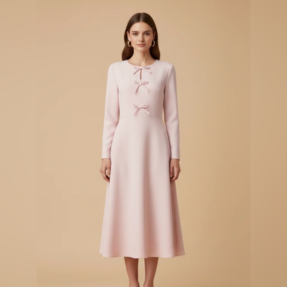 Pink Midi Dress NWOT